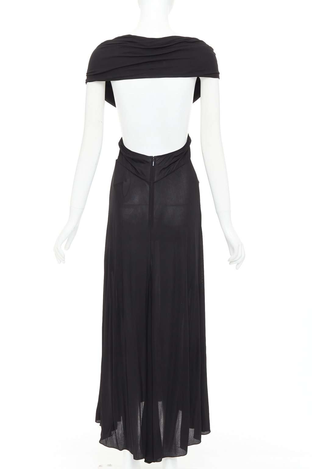 Saint Laurent Black Viscose Dress Black Viscose Never worn, with tag - Box View