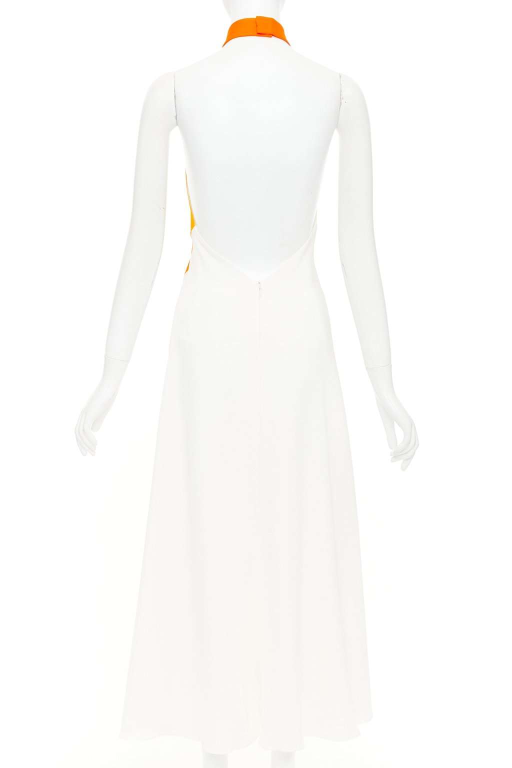 Salvatore Ferragamo Ecru Polyester Dress Ecru Polyester Never worn, with tag - Box View