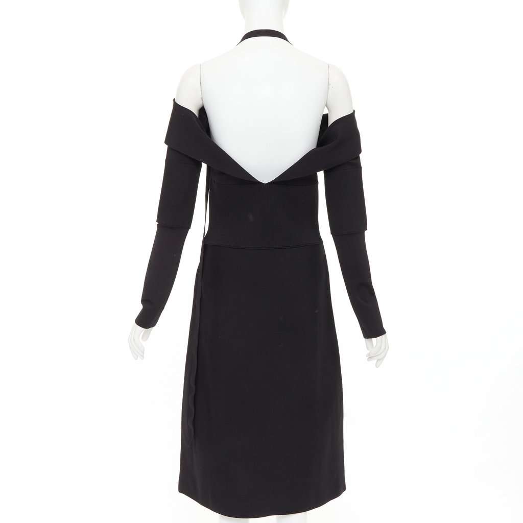 Salvatore Ferragamo Black Viscose Dress Black Viscose Very good condition - Box View
