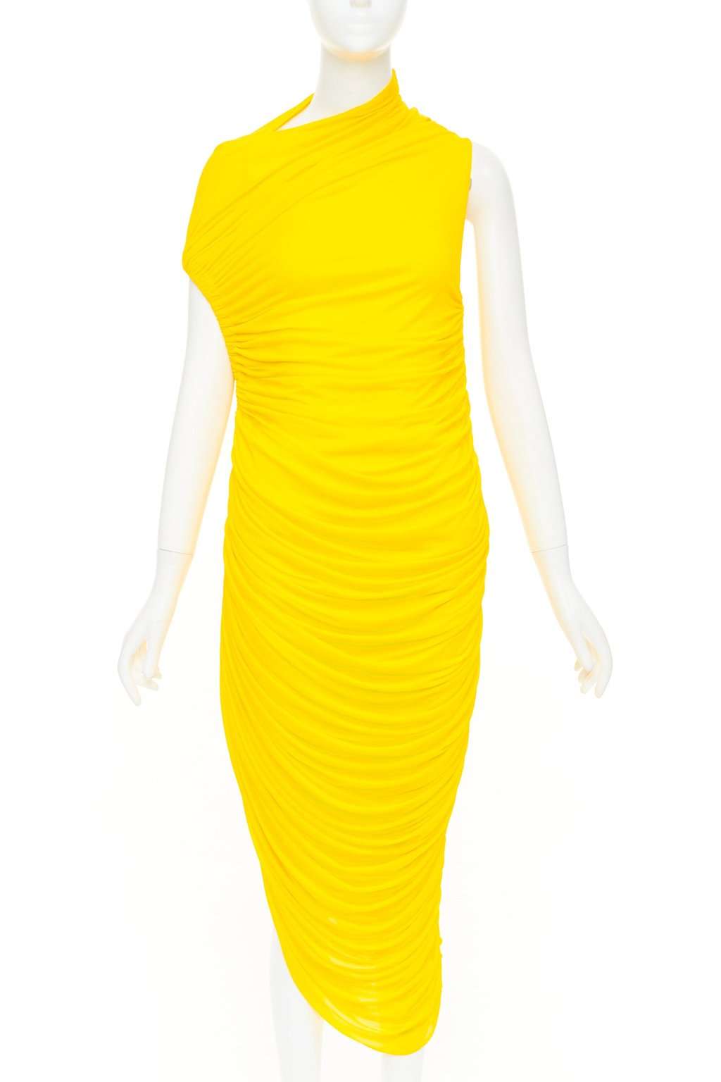 Salvatore Ferragamo P00846660 Yellow Viscose Never worn, with tag - Back View