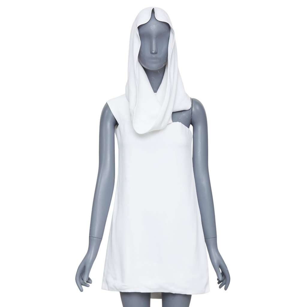 Salvatore Ferragamo White Silk Dress White Silk Never worn, with tag - Front View
