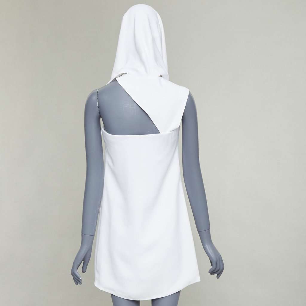 Salvatore Ferragamo White Silk Dress White Silk Never worn, with tag - Model View