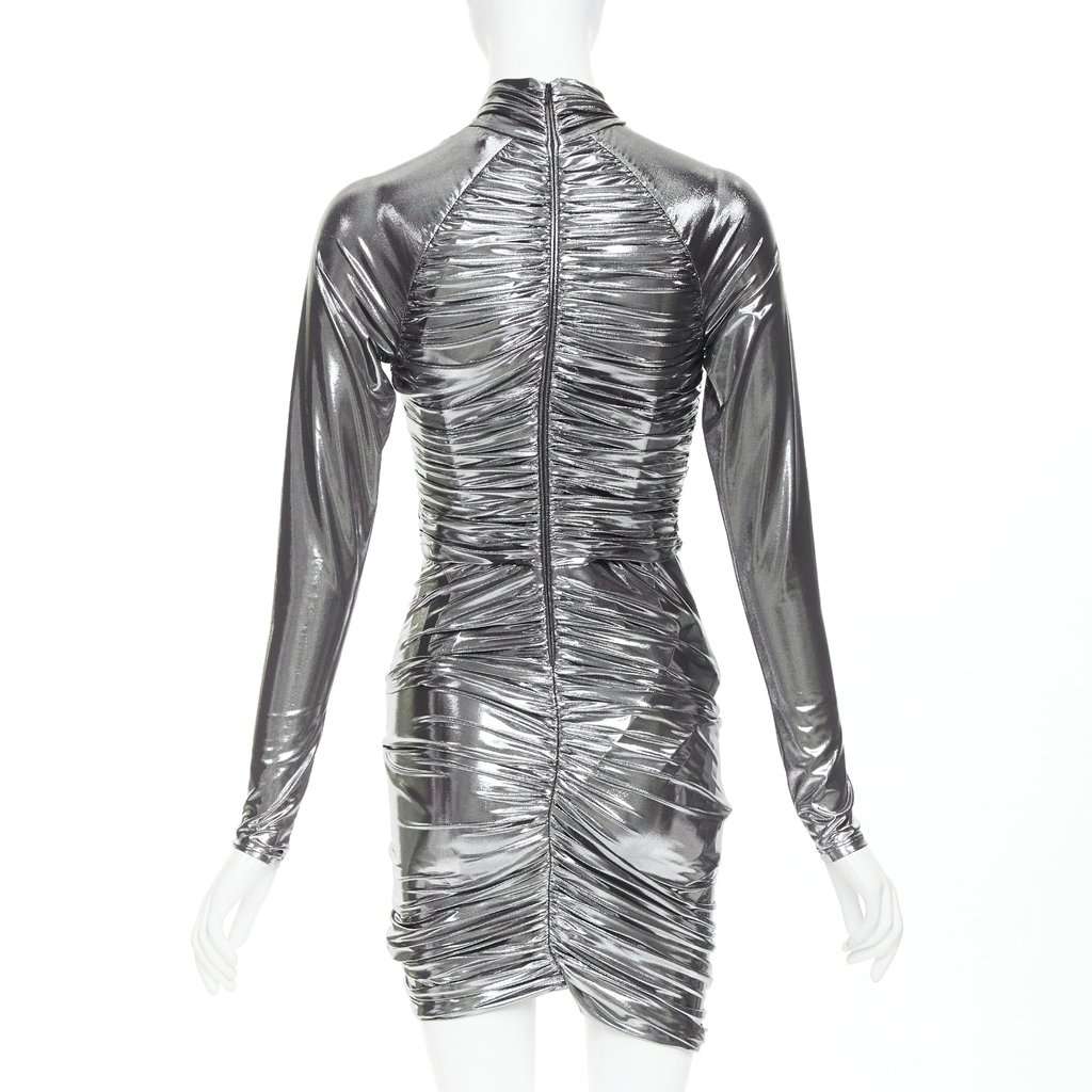 Salvatore Ferragamo Silver Polyester Dress Silver Polyester Never worn, with tag - Box View