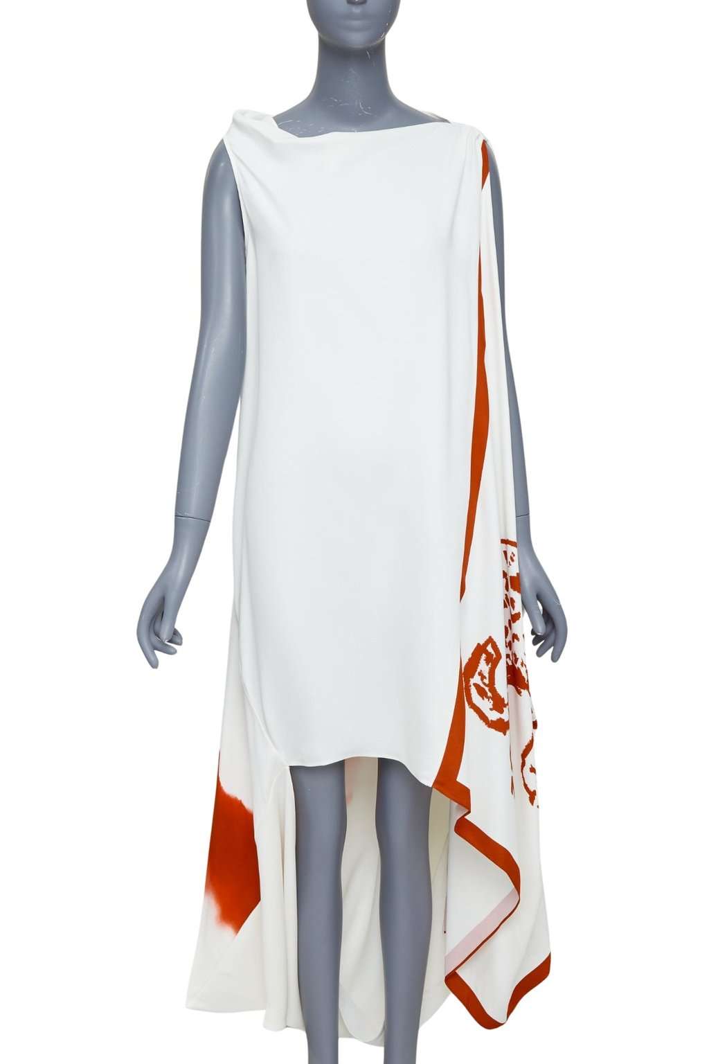 Salvatore Ferragamo Ecru Viscose Dress Ecru Viscose Never worn, with tag - Front View