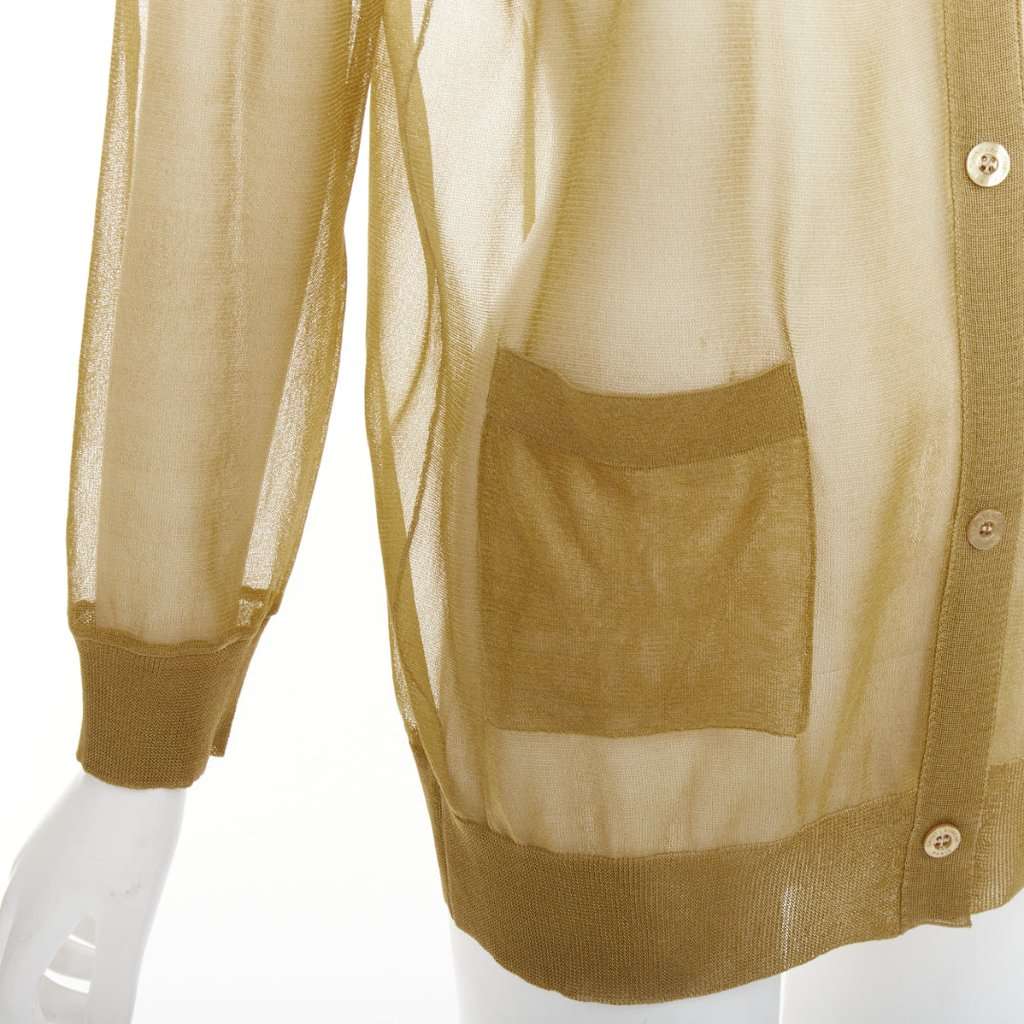 Saint Laurent Camel Silk Knitwear Camel Silk Good condition - Back View