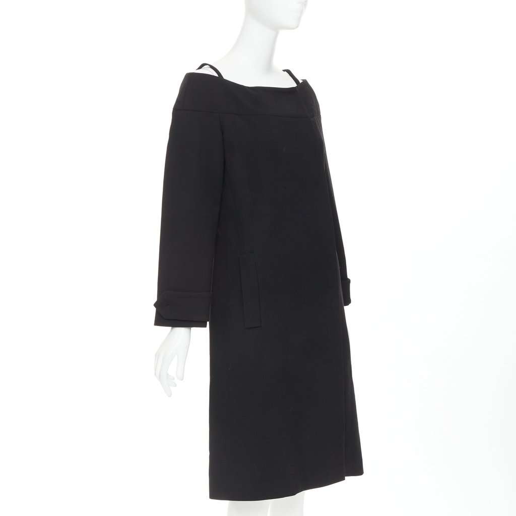 Prada Black Wool Dress Black Wool Very good condition - Inside View