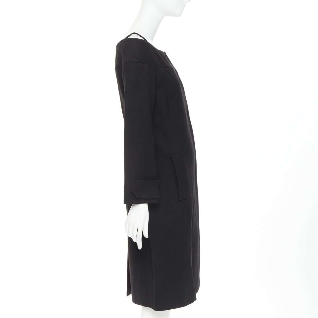 Prada Black Wool Dress Black Wool Very good condition - Model View