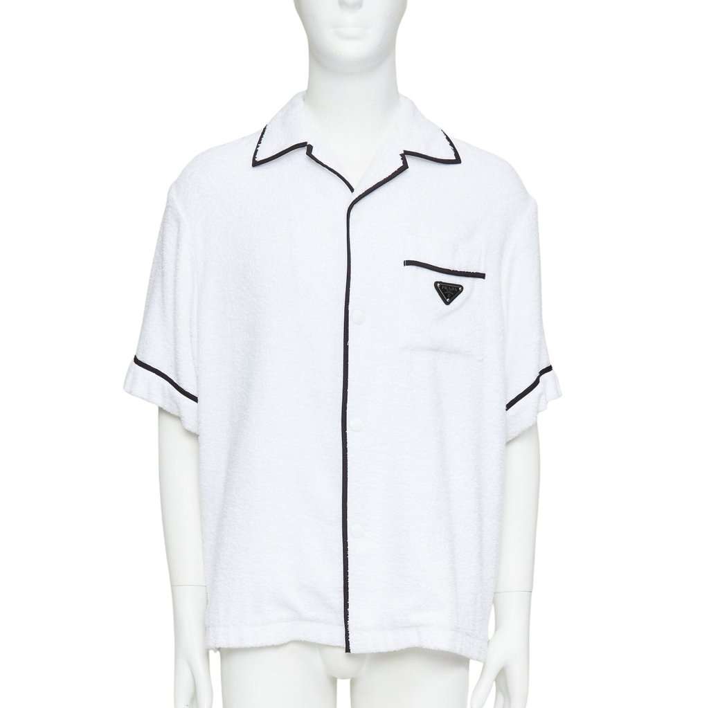 Prada White Cotton Shirt White Cotton Never worn, with tag - Front View