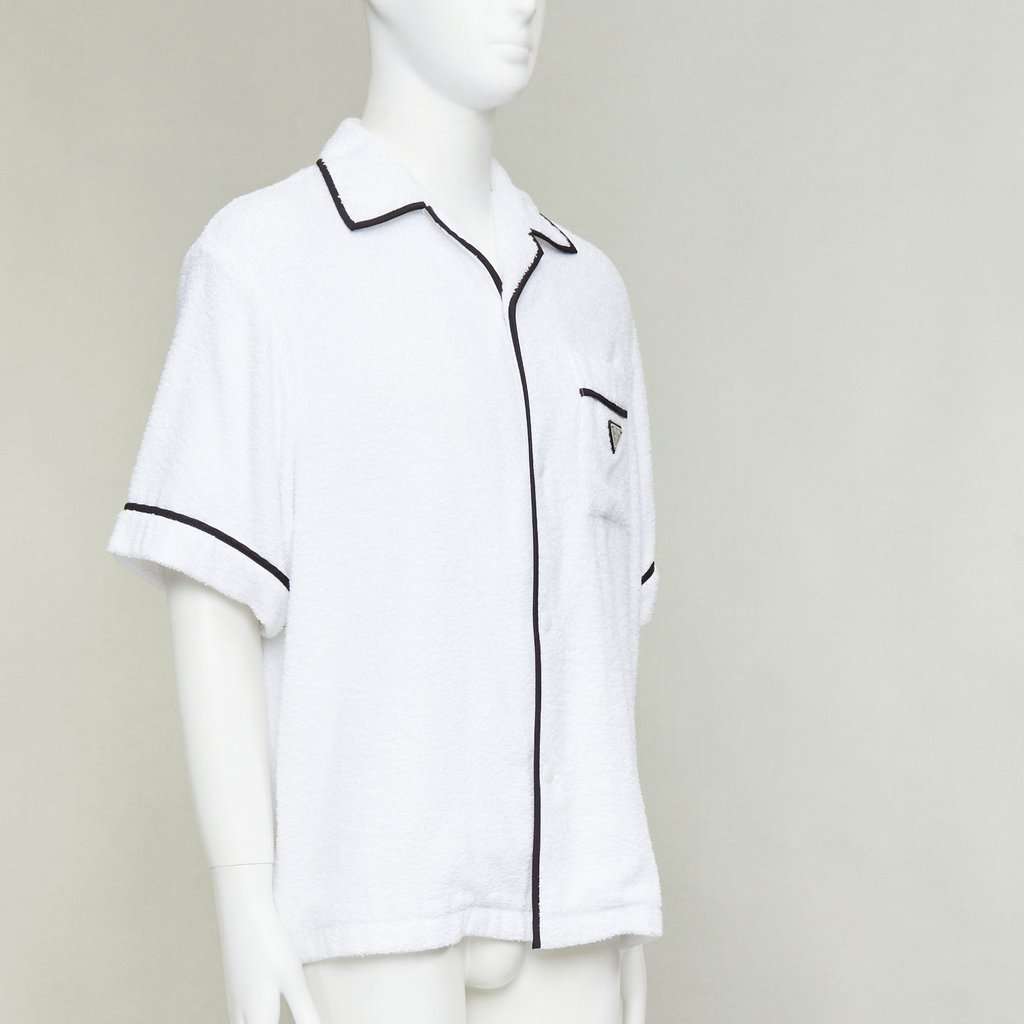 Prada White Cotton Shirt White Cotton Never worn, with tag - Inside View