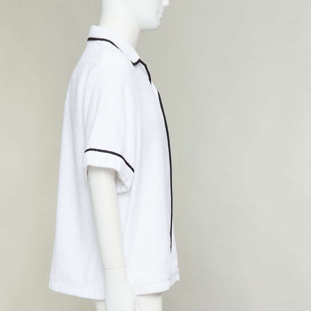 Prada White Cotton Shirt White Cotton Never worn, with tag - Model View