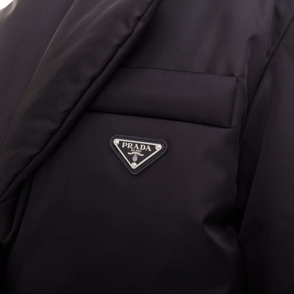 Prada Black Coat Black Never worn, with tag - Back View