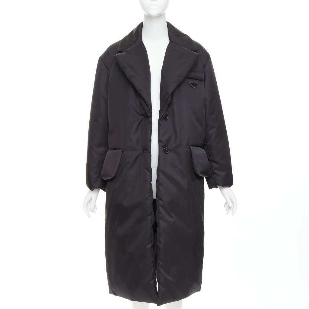 Prada Black Coat Black Never worn, with tag - Inside View