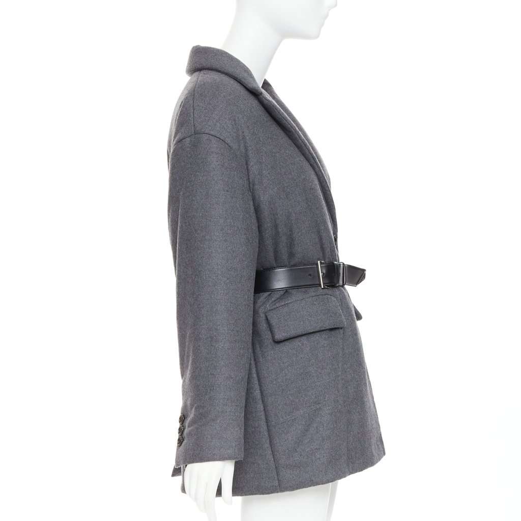 Prada Grey Cashmere Coat Grey Cashmere Never worn, with tag - Box View