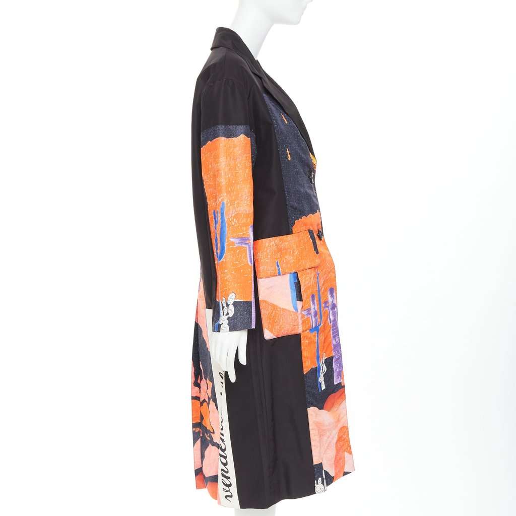 Prada Black Coat Black Never worn, with tag - Box View