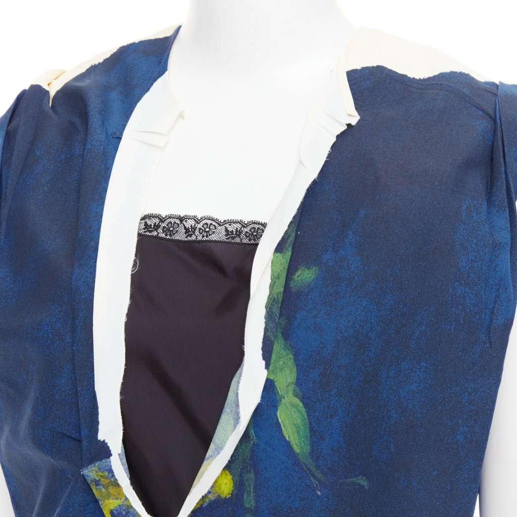 Prada Navy Polyester Dress Navy Polyester Never worn, with tag - Back View