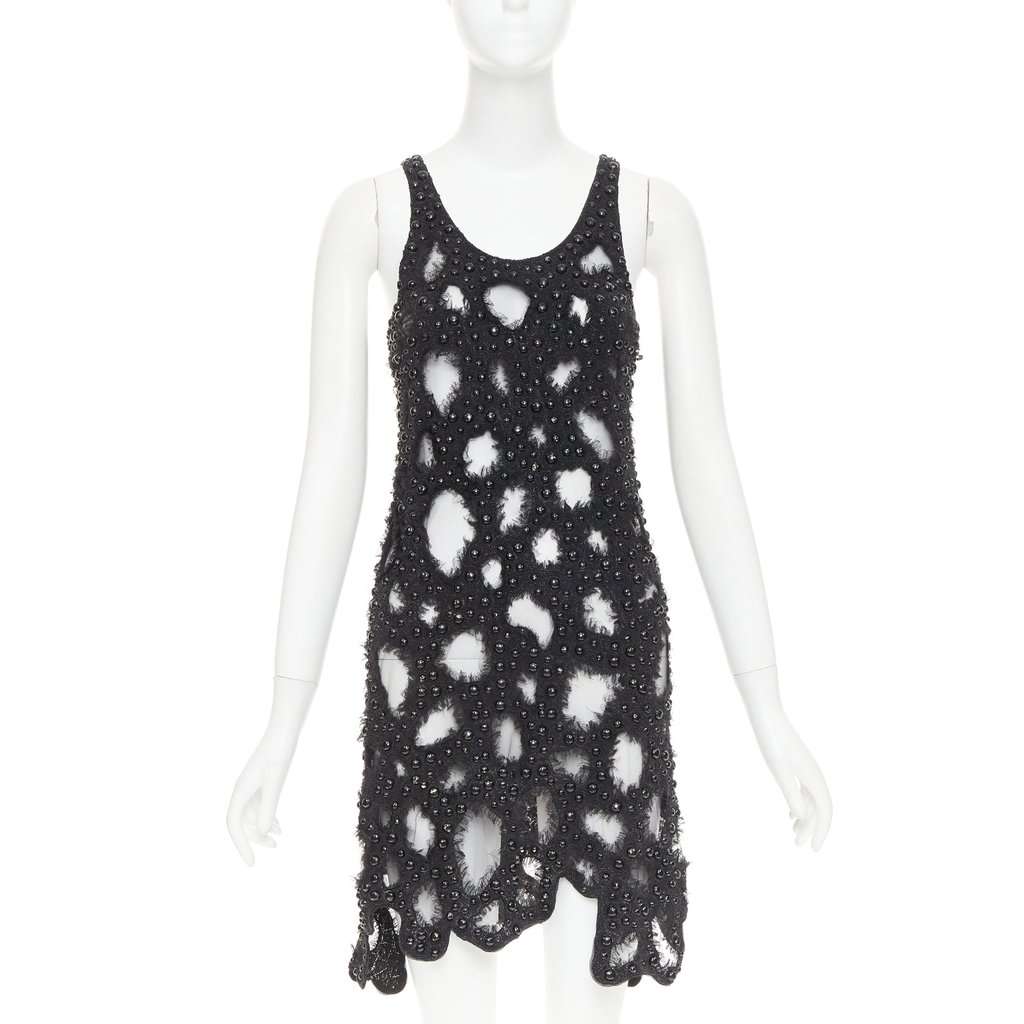 Louis Vuitton Black Dress Black Very good condition - Front View