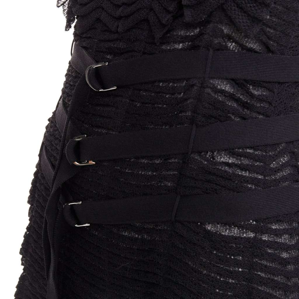 Dior Black Viscose Dress Black Viscose Very good condition - Back View