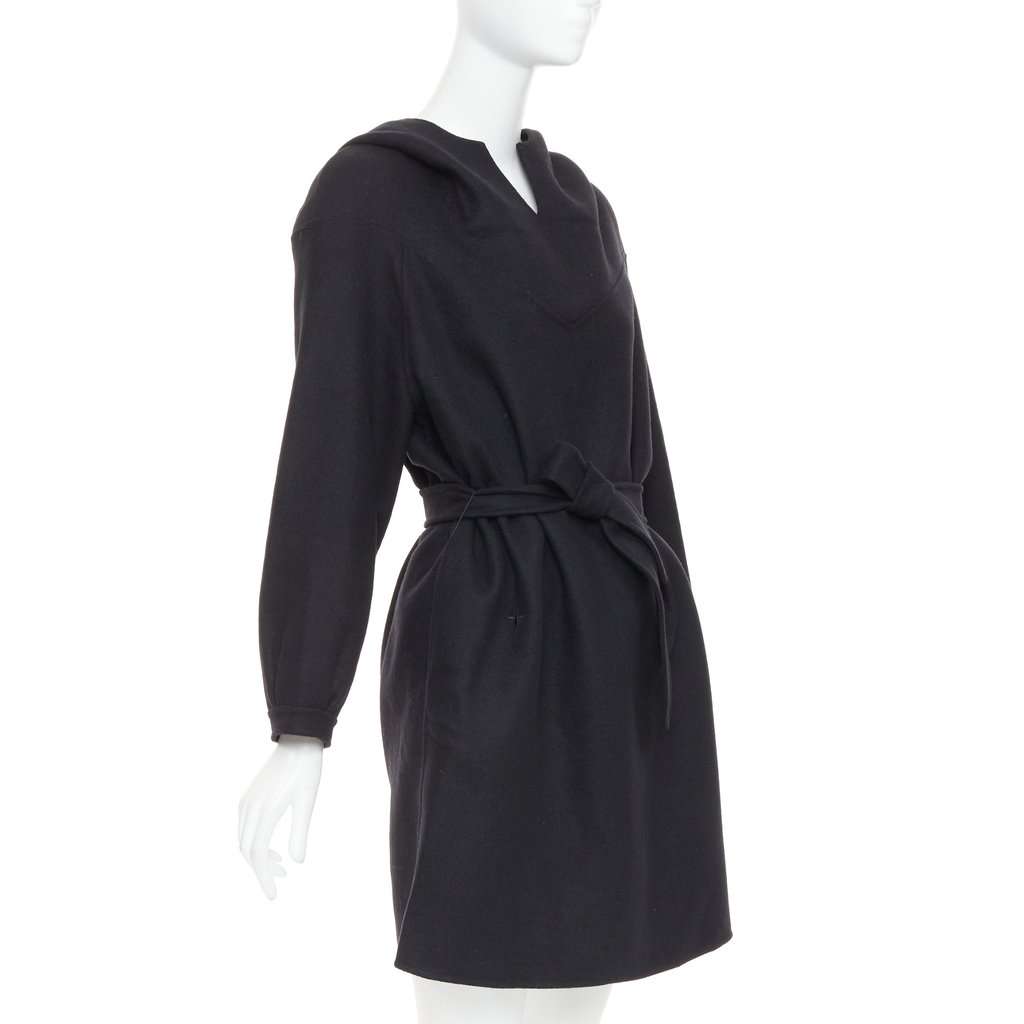 Dior Black Wool Dress Black Wool Very good condition - Inside View
