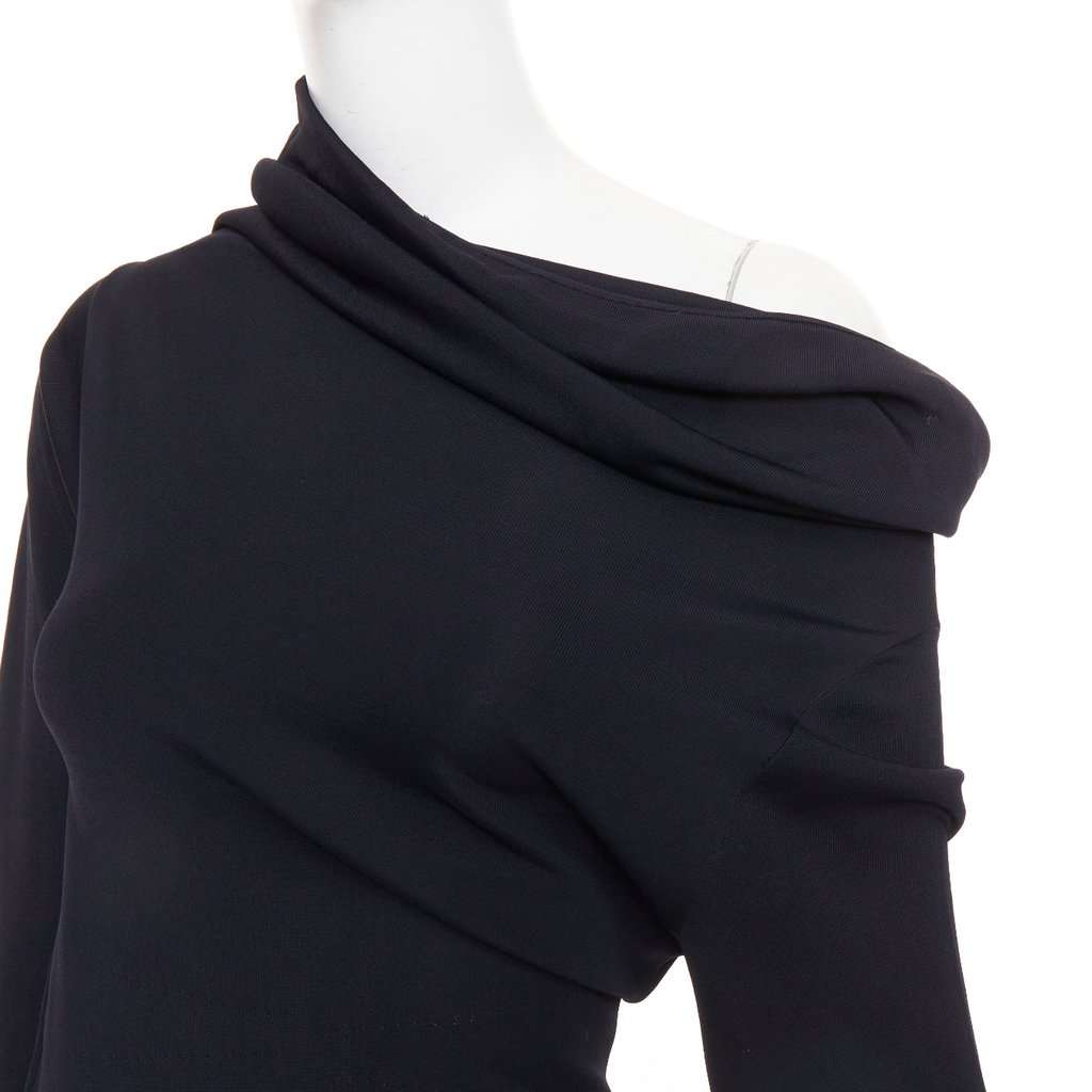 Salvatore Ferragamo Black Viscose Dress Black Viscose Never worn, with tag - Back View
