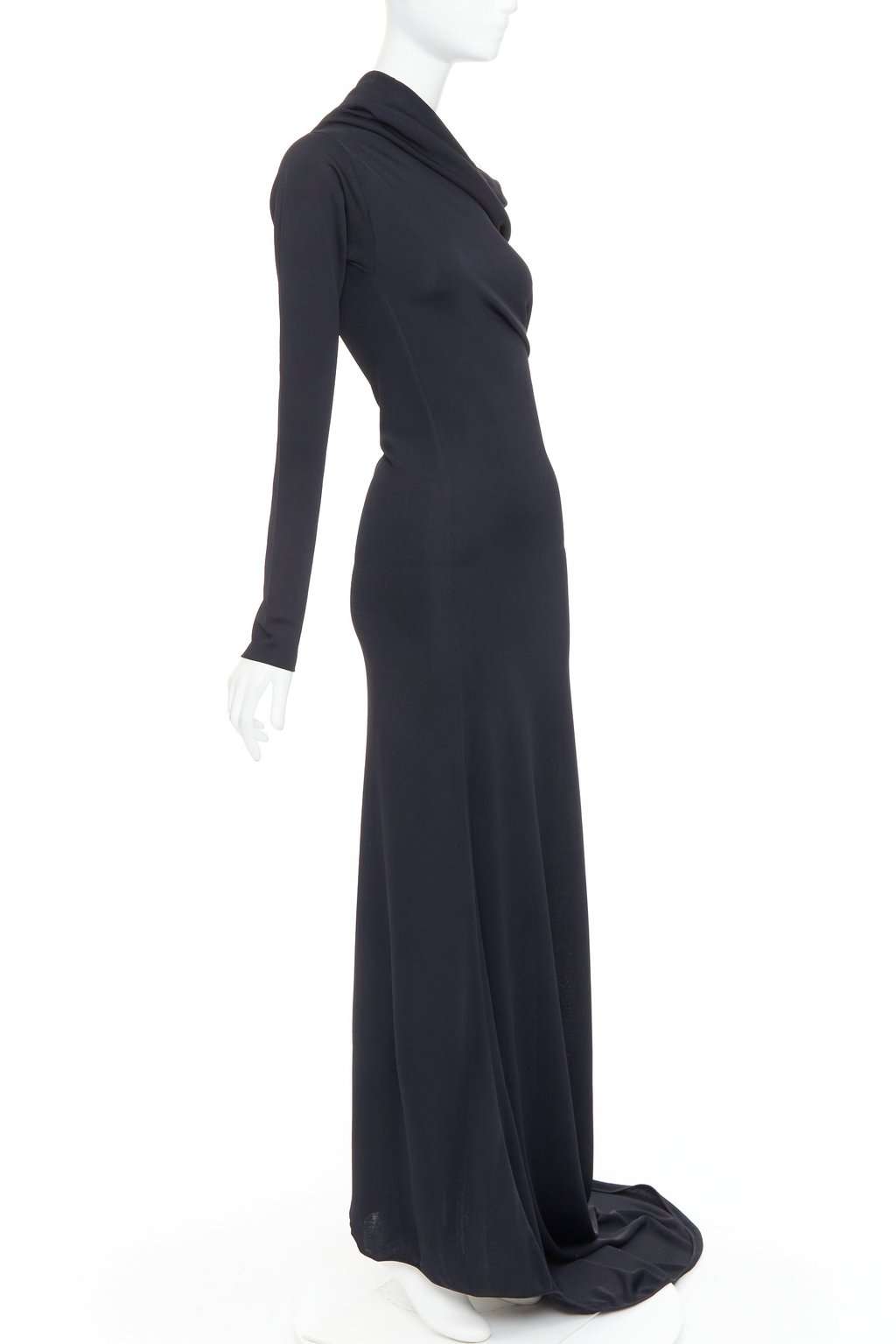Salvatore Ferragamo Black Viscose Dress Black Viscose Never worn, with tag - Inside View