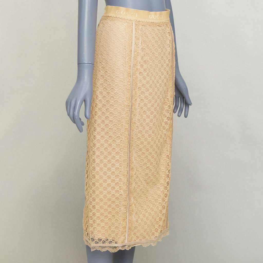 Gucci Beige Cotton Skirt Beige Cotton Never worn, with tag - Inside View
