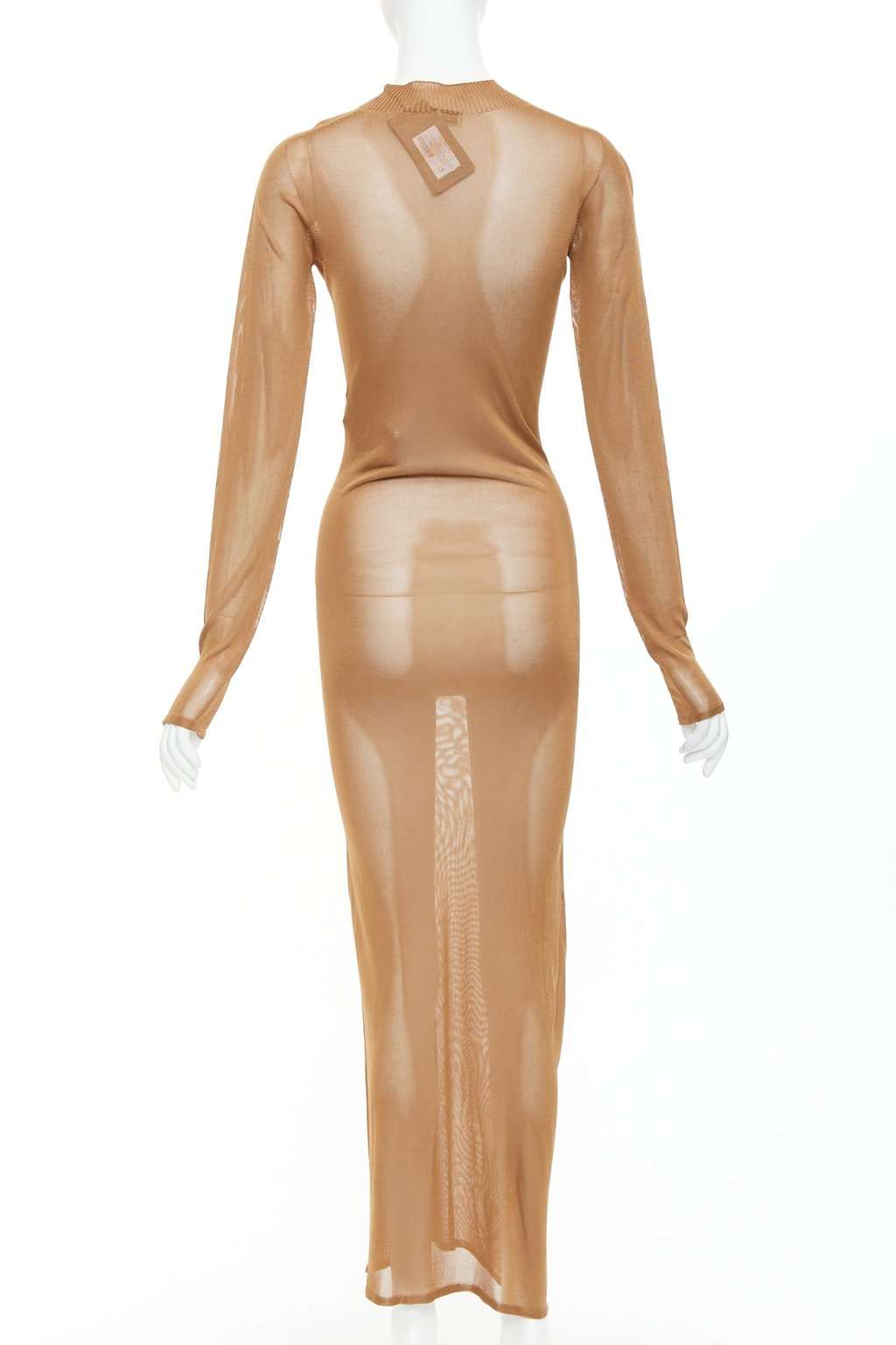Saint Laurent Brown Viscose Dress Brown Viscose Never worn, with tag - Box View
