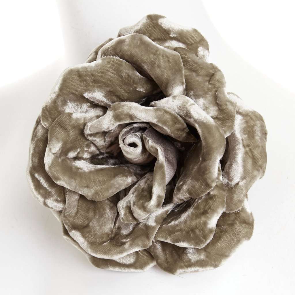 Saint Laurent Grey Pins & Brooch Grey Never worn - Model View