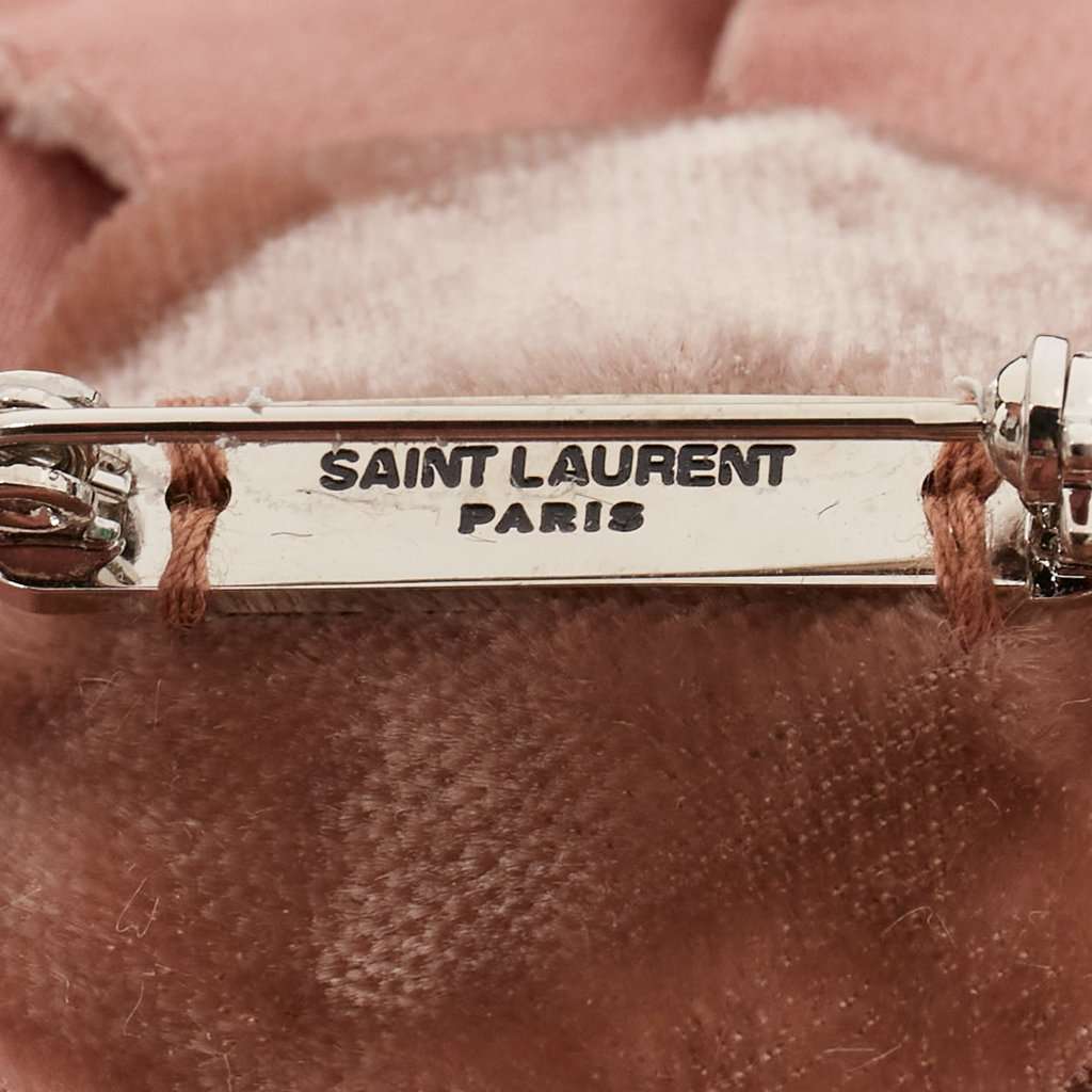 Saint Laurent Pink Pins & Brooch Pink Never worn - Box View