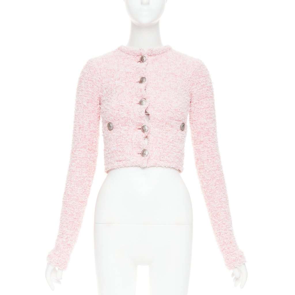 Balenciaga Pink Cotton Jacket Pink Cotton Never worn, with tag - Front View