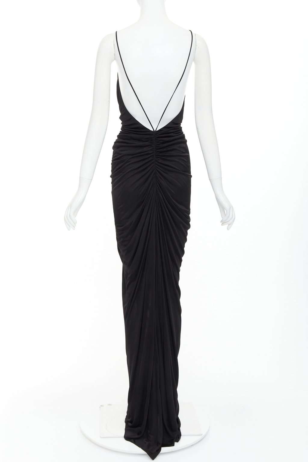 Saint Laurent Black Viscose Dress Black Viscose Never worn - Box View