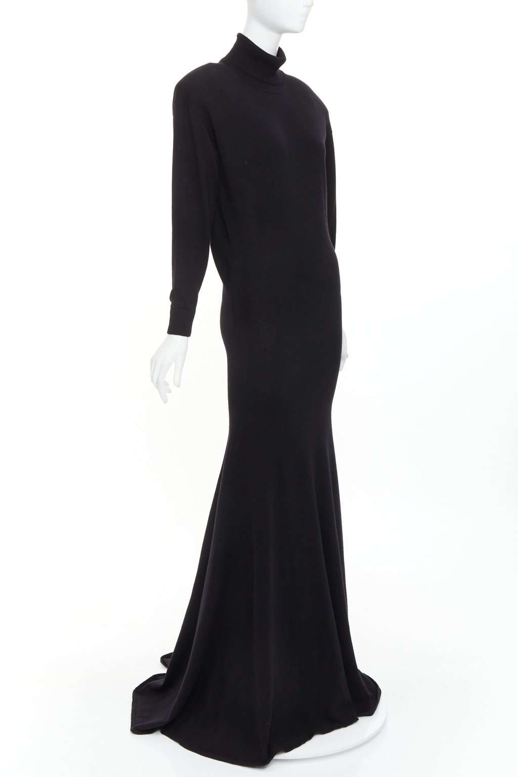 Saint Laurent 724450 YALL2 1000 Black Cashmere Never worn, with tag - Front View