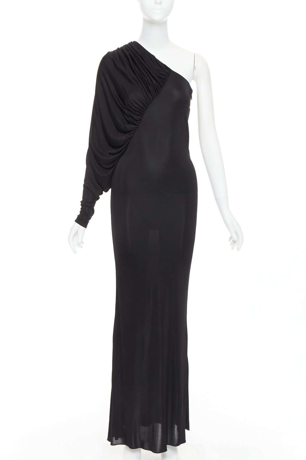 Saint Laurent 736714 Y7F98 1000 Black Viscose Never worn, with tag - Front View