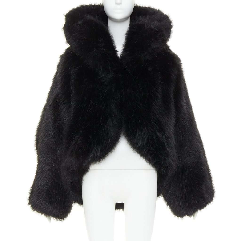 Alexandre Vauthier Black Coat Black Very good condition - Front View