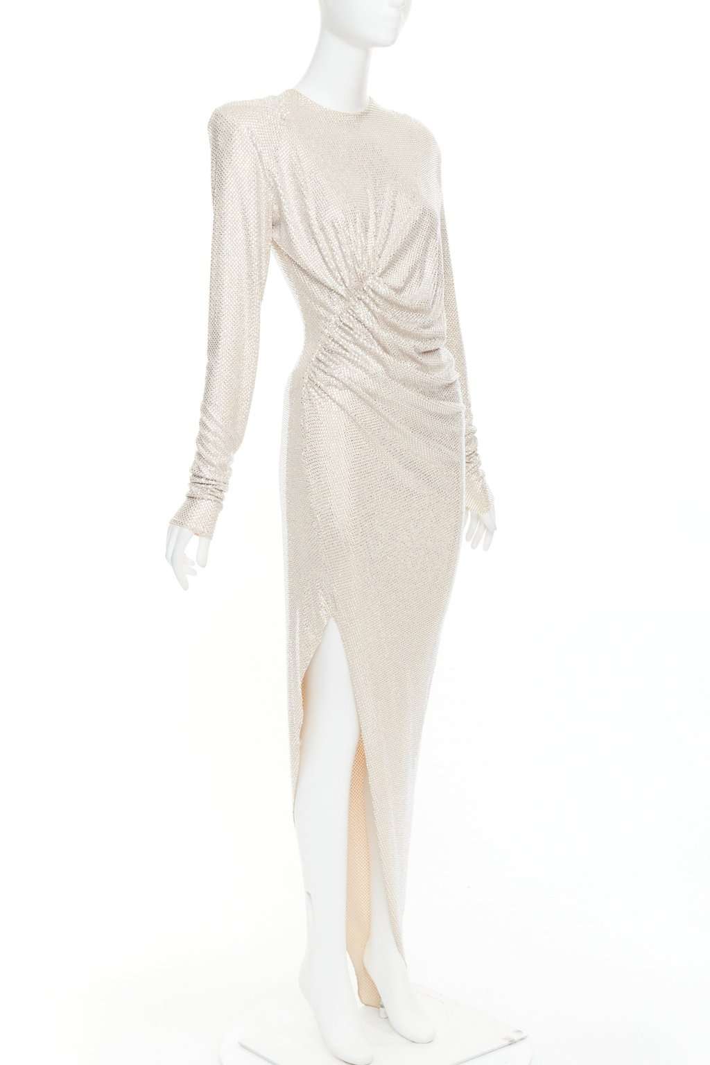 Alexandre Vauthier Beige Viscose Dress Beige Viscose Very good condition - Front View