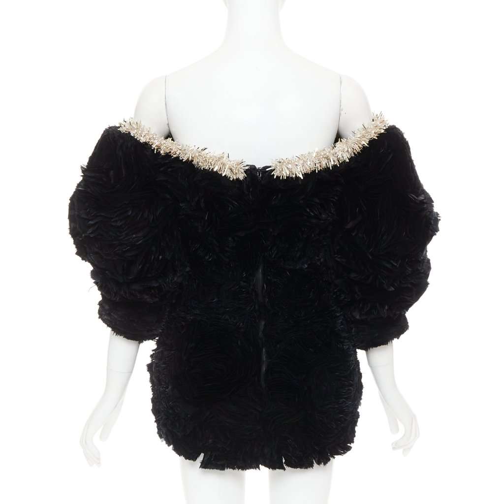 Alexandre Vauthier Black Fur Dress Black Fur Very good condition - Box View