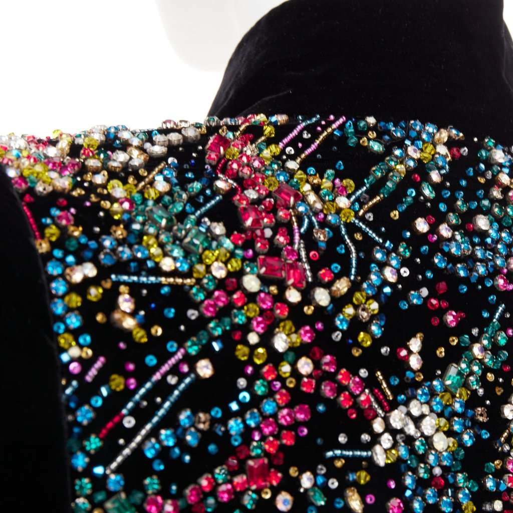 Alexandre Vauthier Black Velvet Jacket Black Velvet Very good condition - Back View