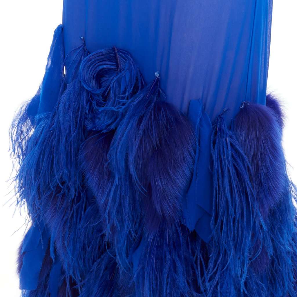 Alexandre Vauthier Blue Silk Dress Blue Silk Very good condition - Back View