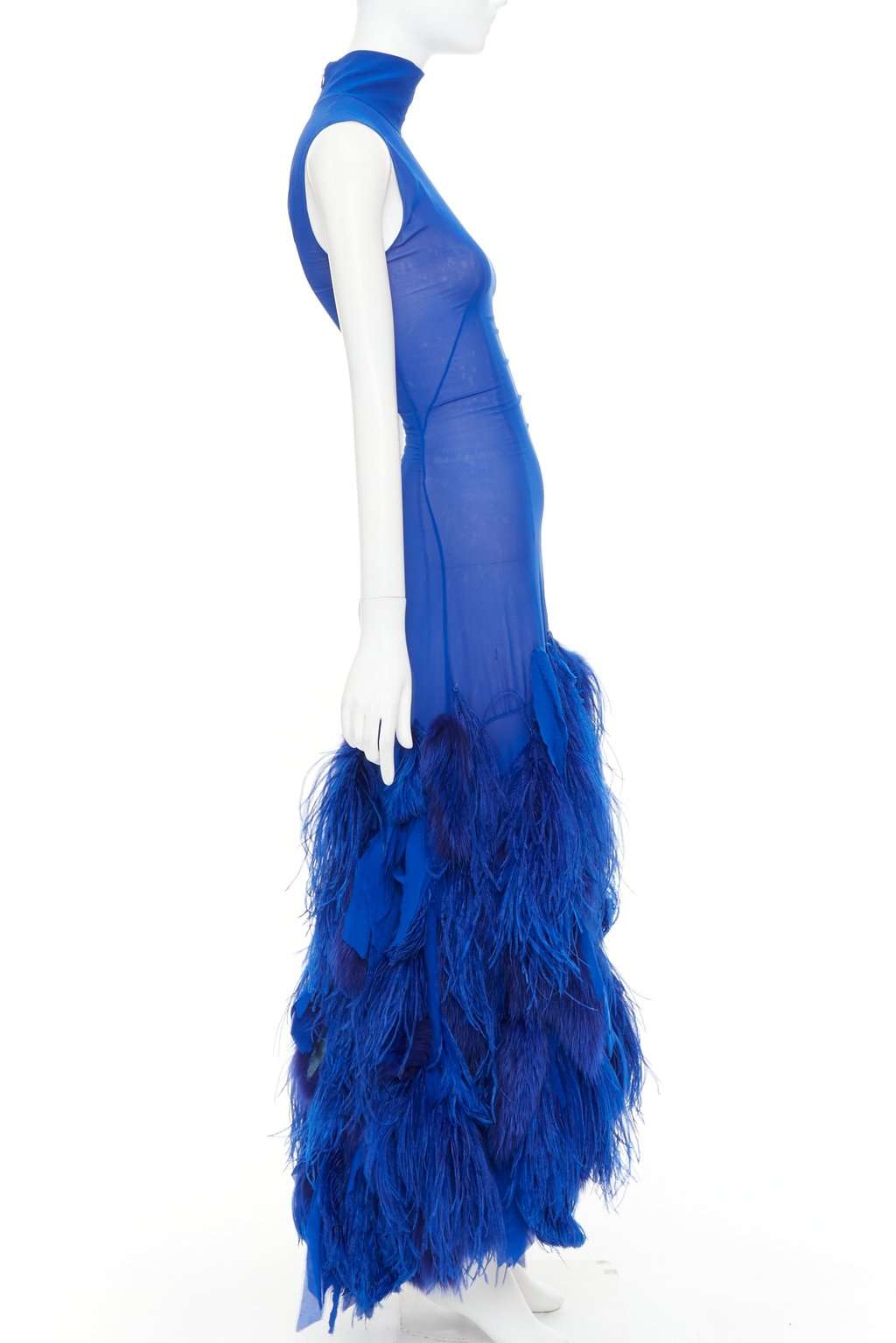 Alexandre Vauthier Blue Silk Dress Blue Silk Very good condition - Model View