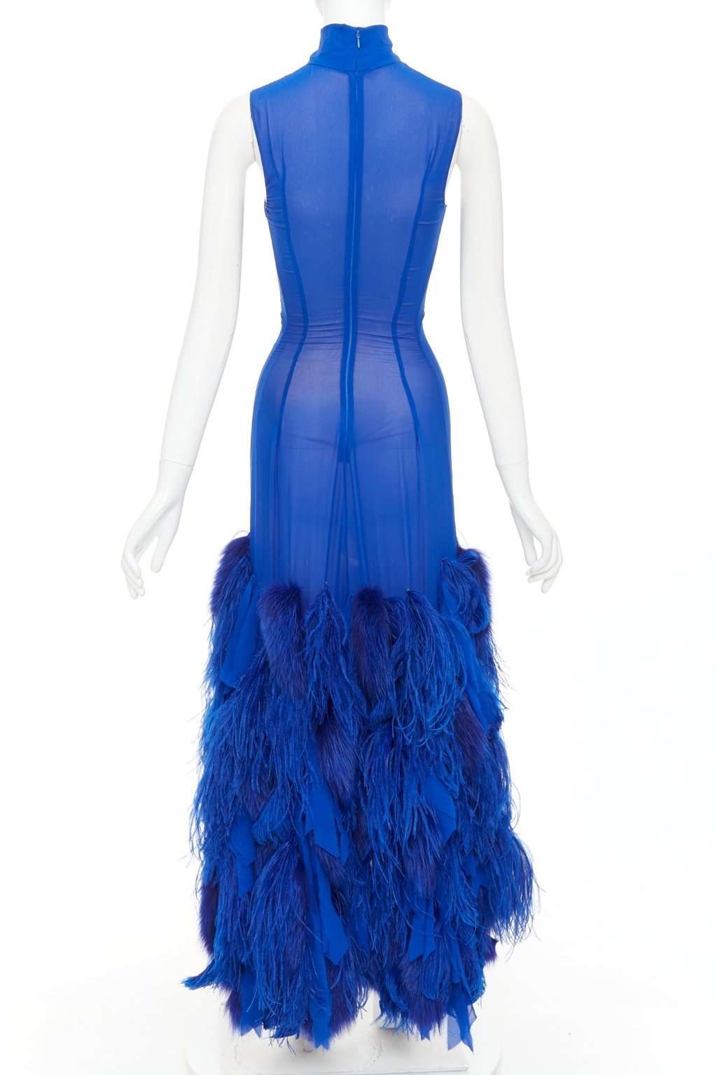 Alexandre Vauthier Blue Silk Dress Blue Silk Very good condition - Box View