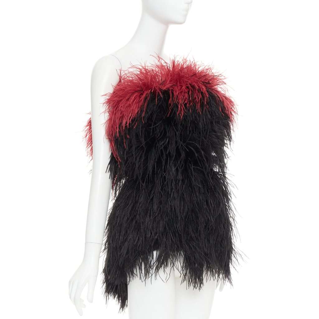 Alexandre Vauthier Black Fur Dress Black Fur Very good condition - Inside View