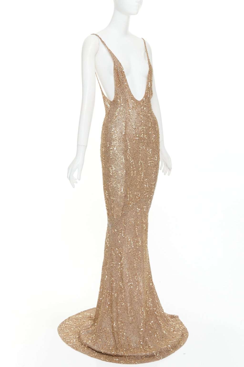 Alexandre Vauthier Gold Silk Dress Gold Silk Very good condition - Inside View