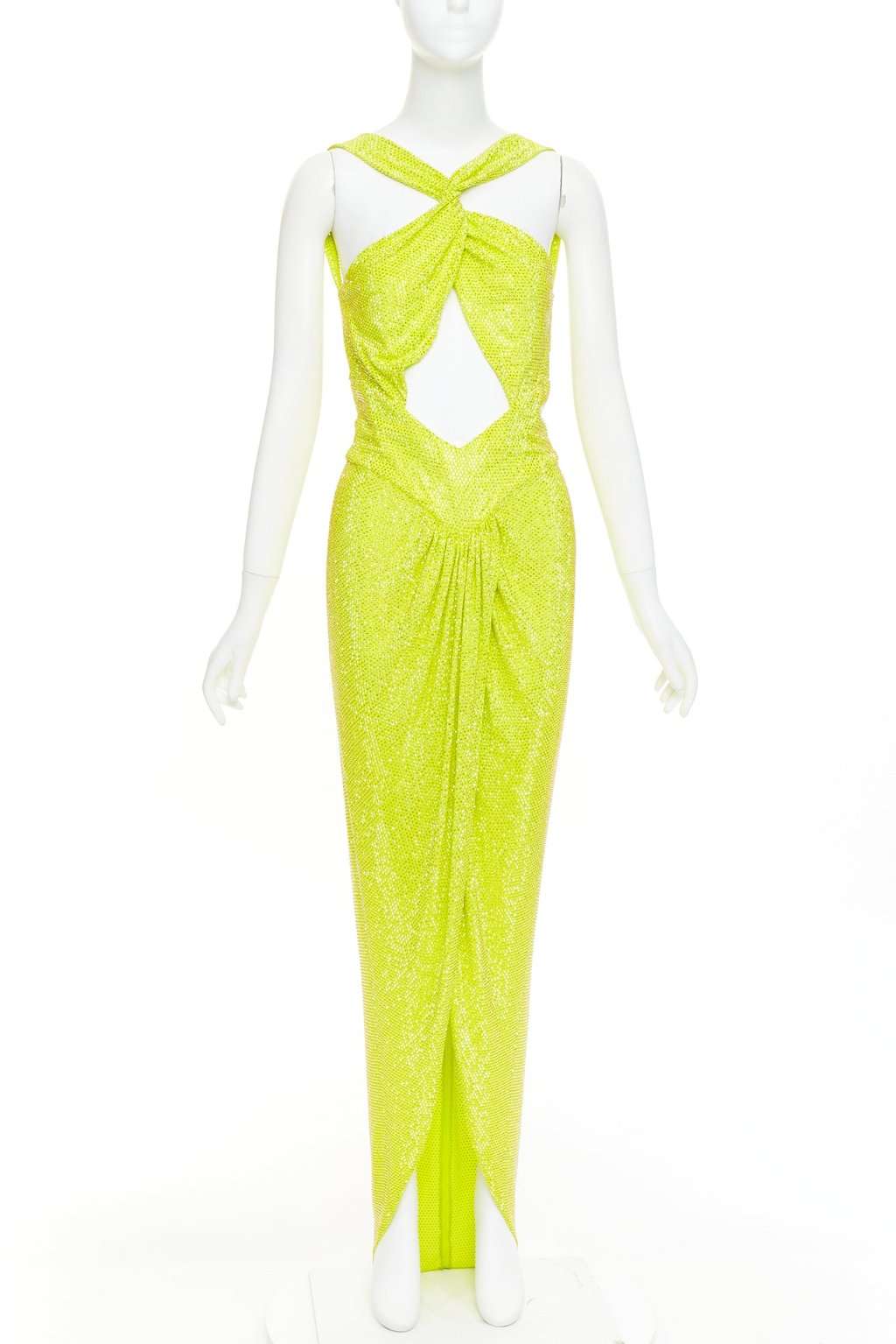 Alexandre Vauthier Yellow Viscose Dress Yellow Viscose Good condition - Front View