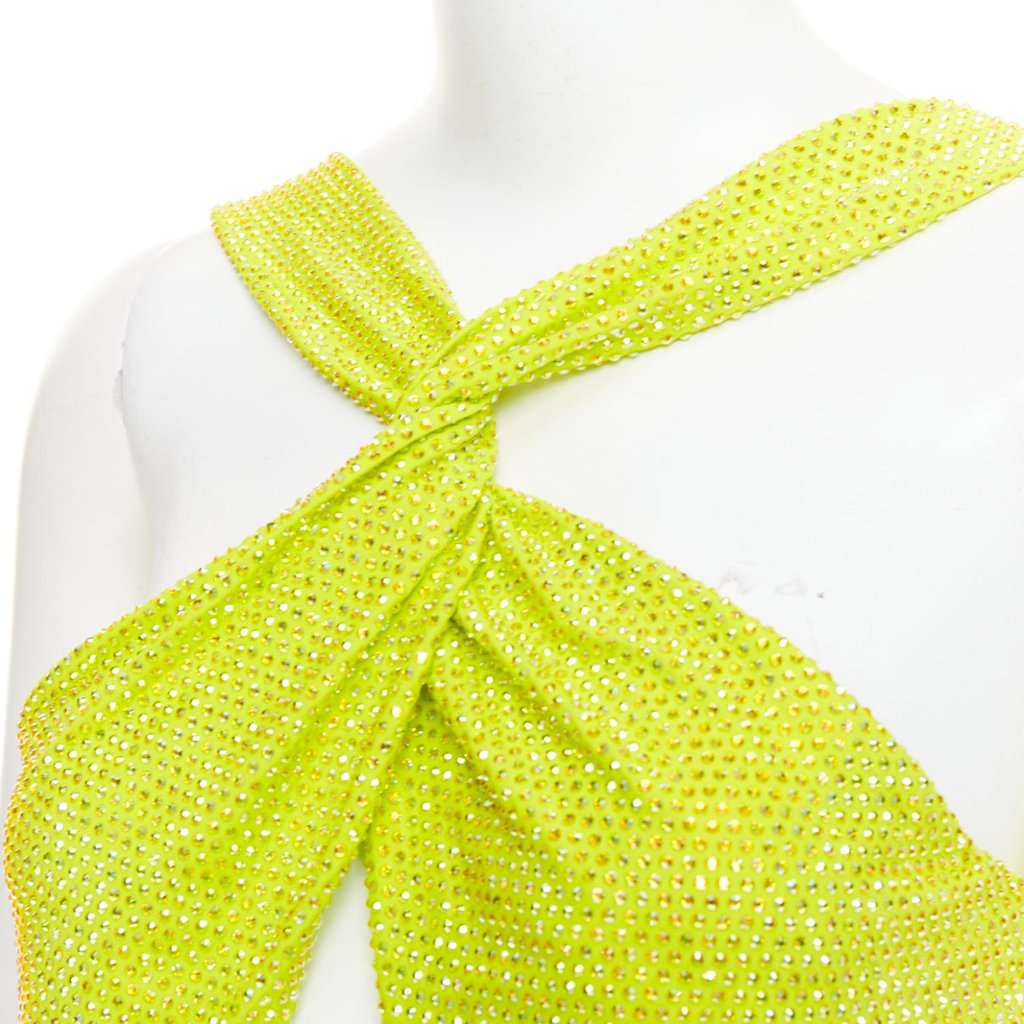 Alexandre Vauthier Yellow Viscose Dress Yellow Viscose Good condition - Back View