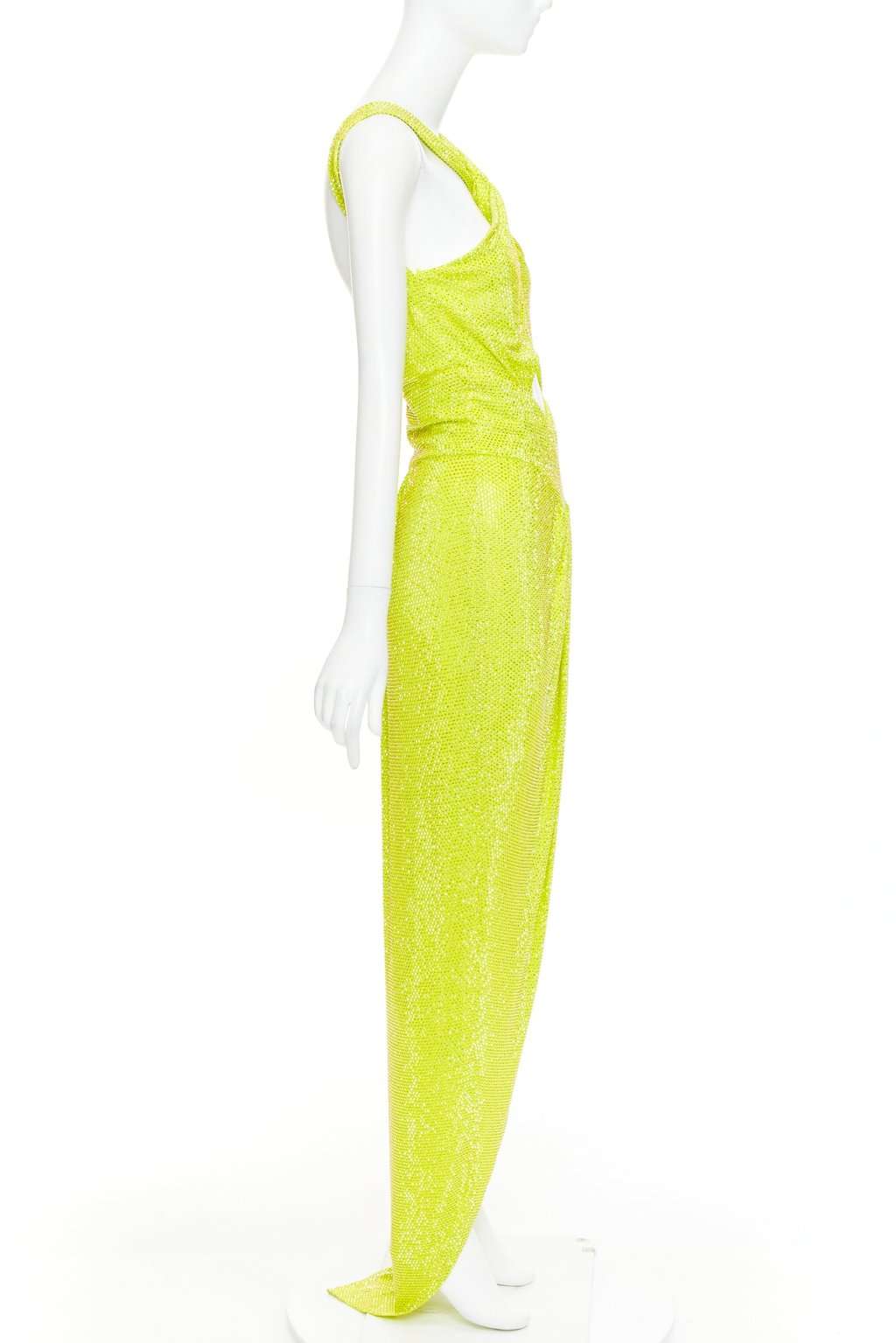 Alexandre Vauthier Yellow Viscose Dress Yellow Viscose Good condition - Model View