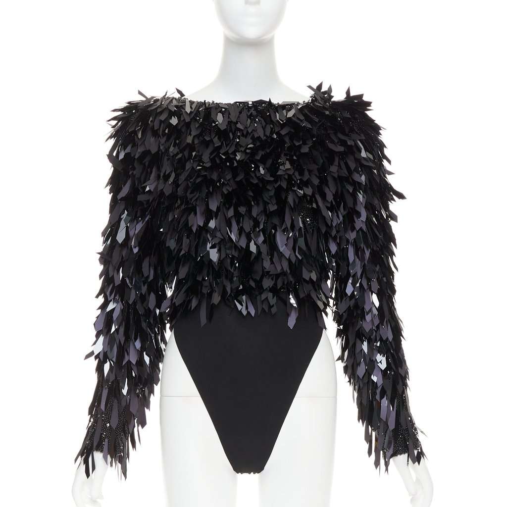 Alexandre Vauthier Black Polyester Top Black Polyester Very good condition - Front View