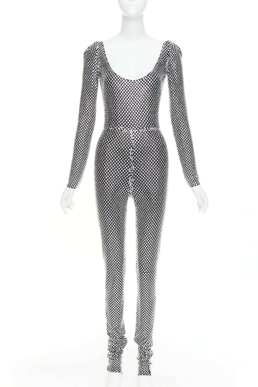 Alexandre Vauthier Silver Viscose Jumpsuit Silver Viscose Very good condition - Front View