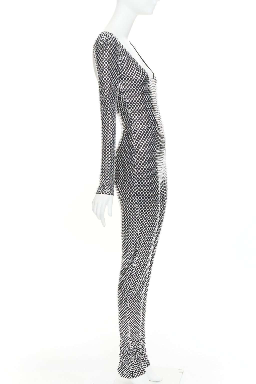 Alexandre Vauthier Silver Viscose Jumpsuit Silver Viscose Very good condition - Model View