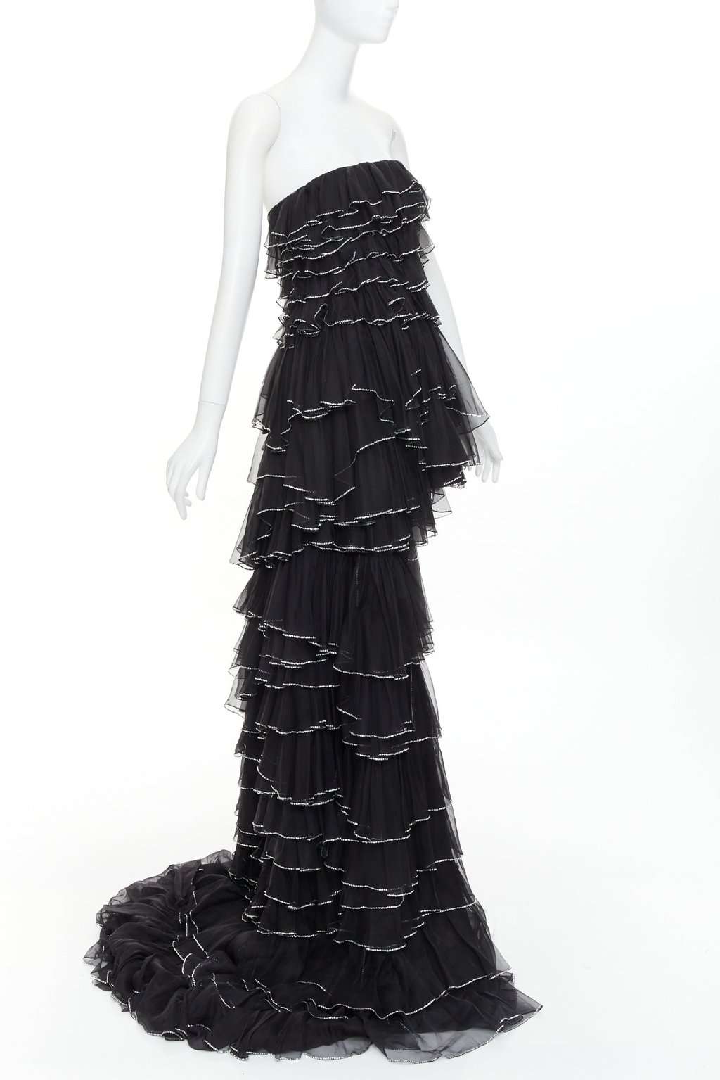 Alexandre Vauthier Black Silk Dress Black Silk Fair condition - Inside View