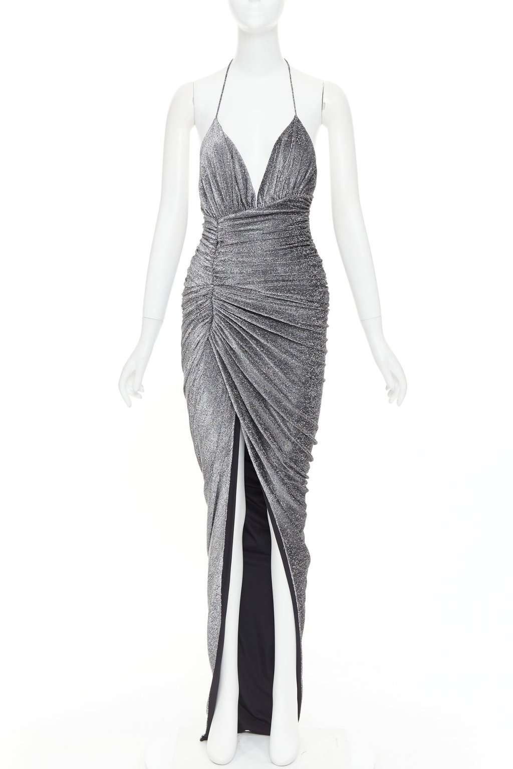 Alexandre Vauthier Silver Dress Silver Fair condition - Front View