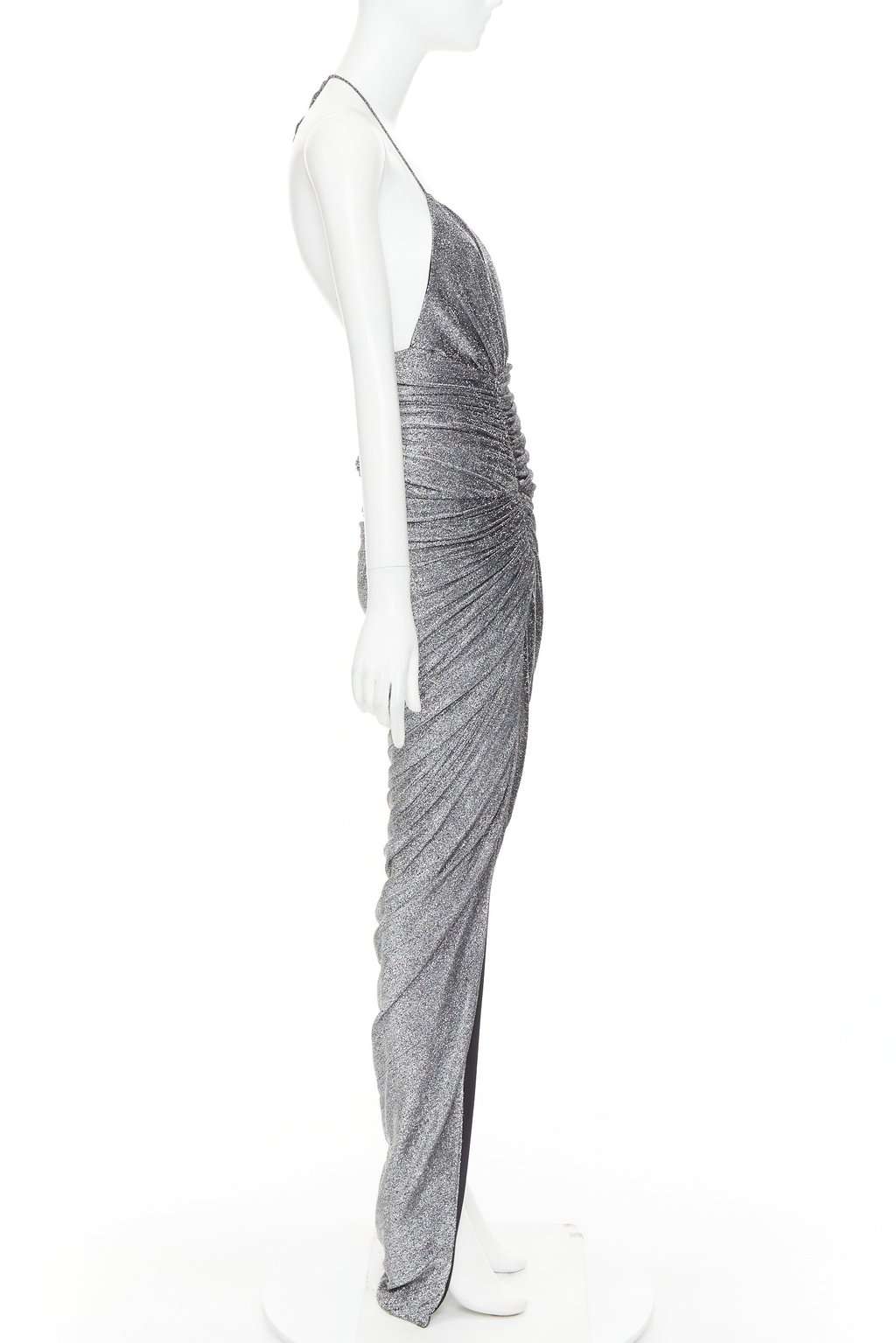 Alexandre Vauthier Silver Dress Silver Fair condition - Model View